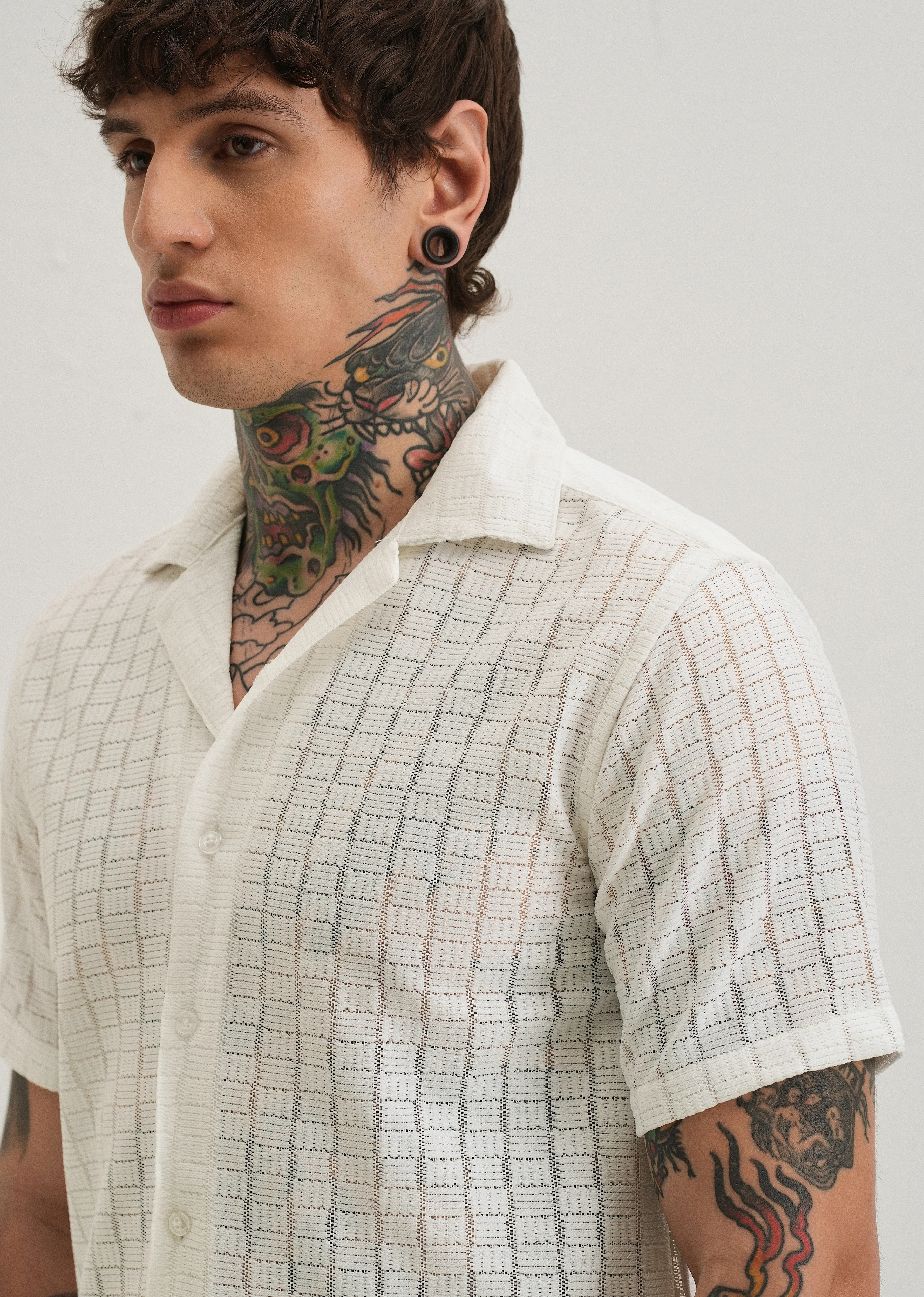 White Crochet Shirt - Image 5