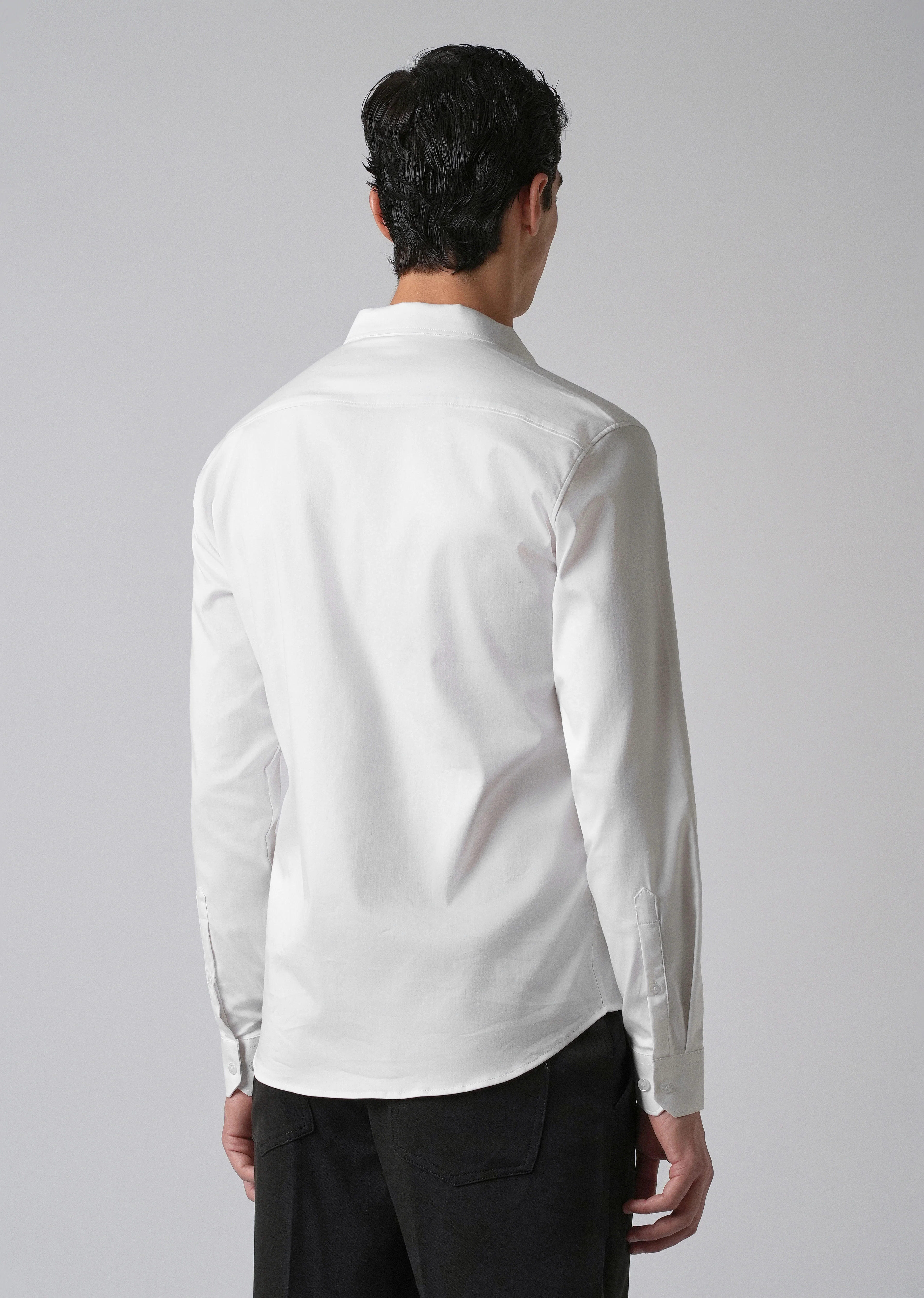 White Handcrafted Designer Shirt - Image 2