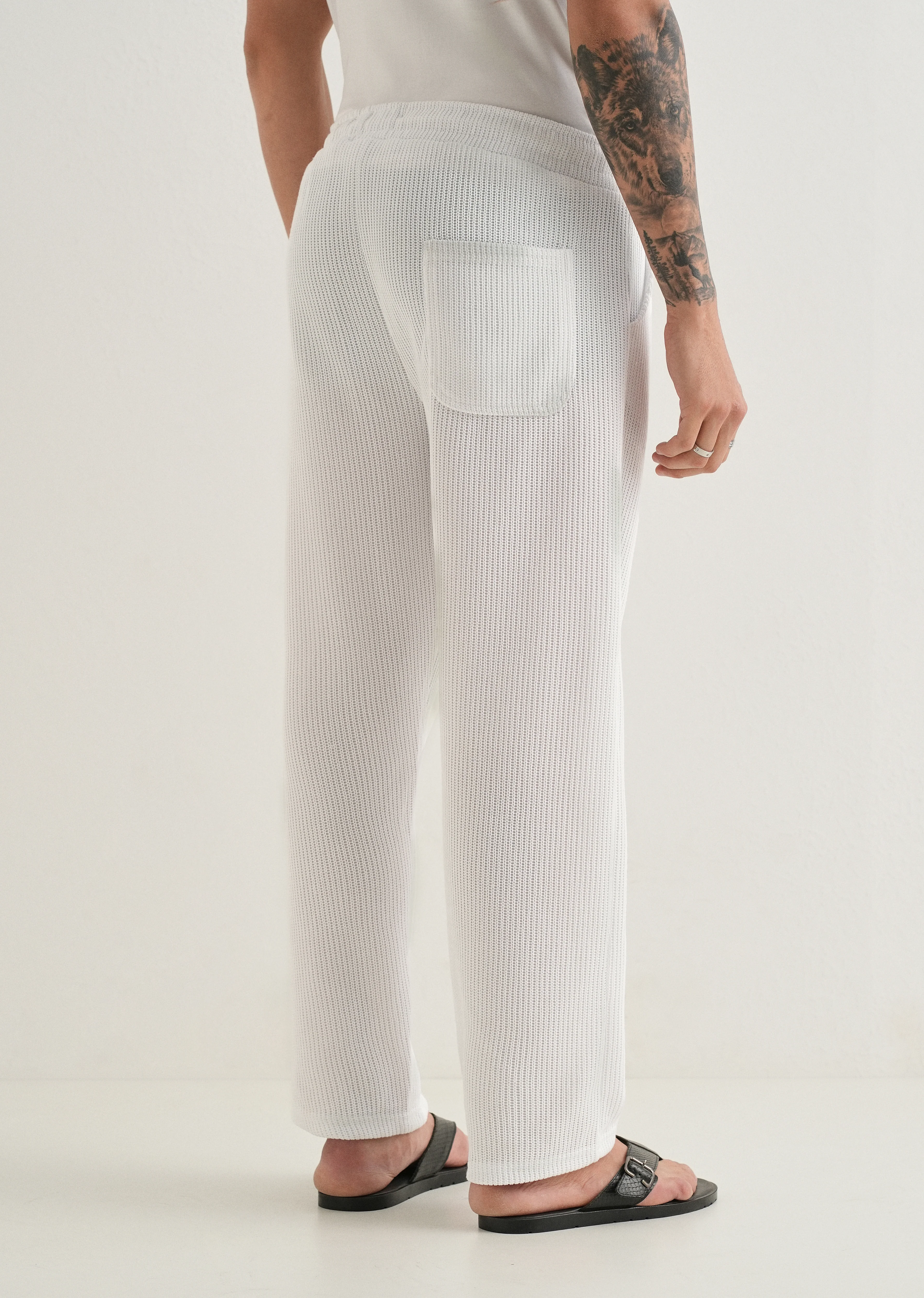 White Knitted Pant - Image 2