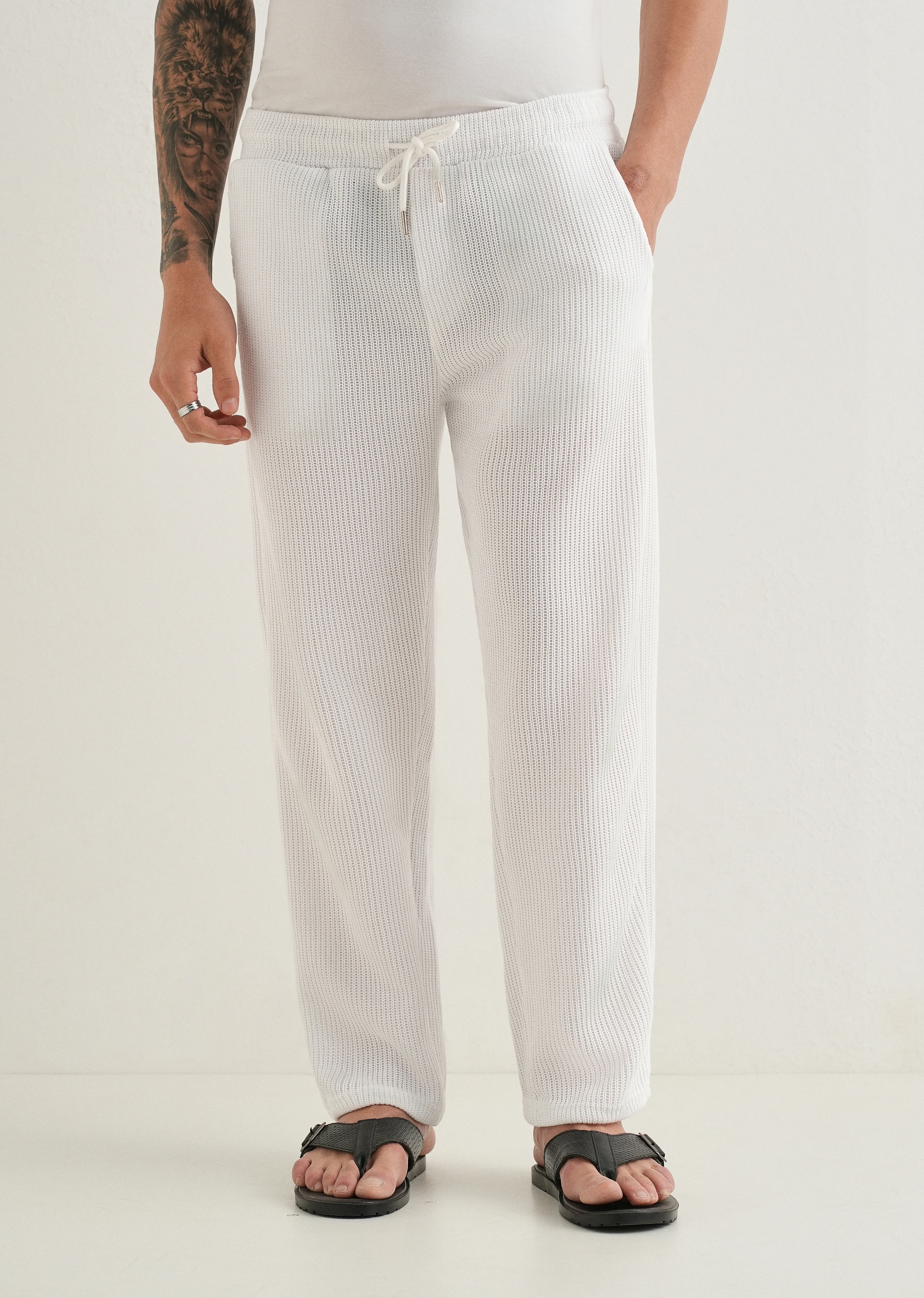 White Knitted Pant - Image 3