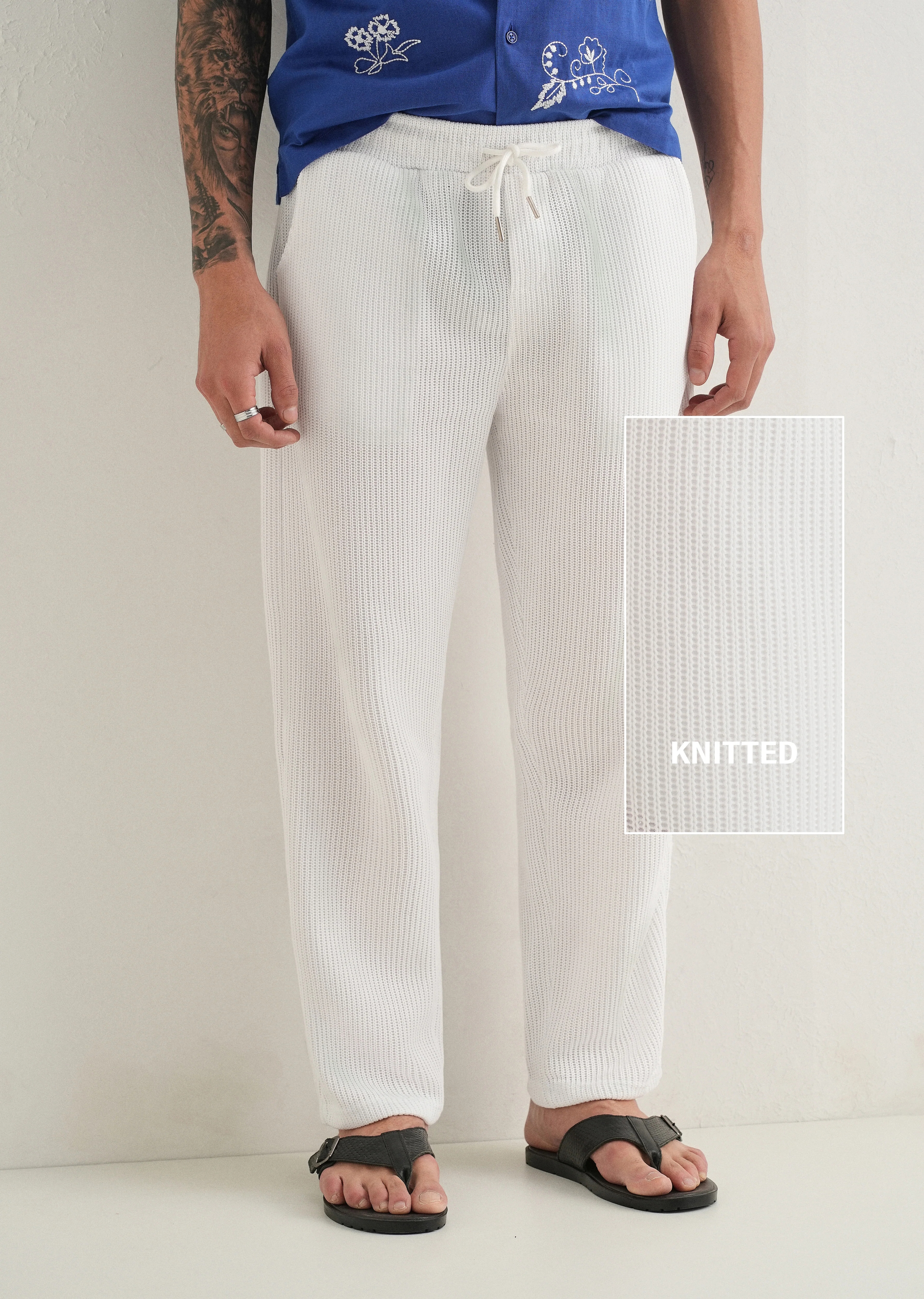 White Knitted Pant - Image 7