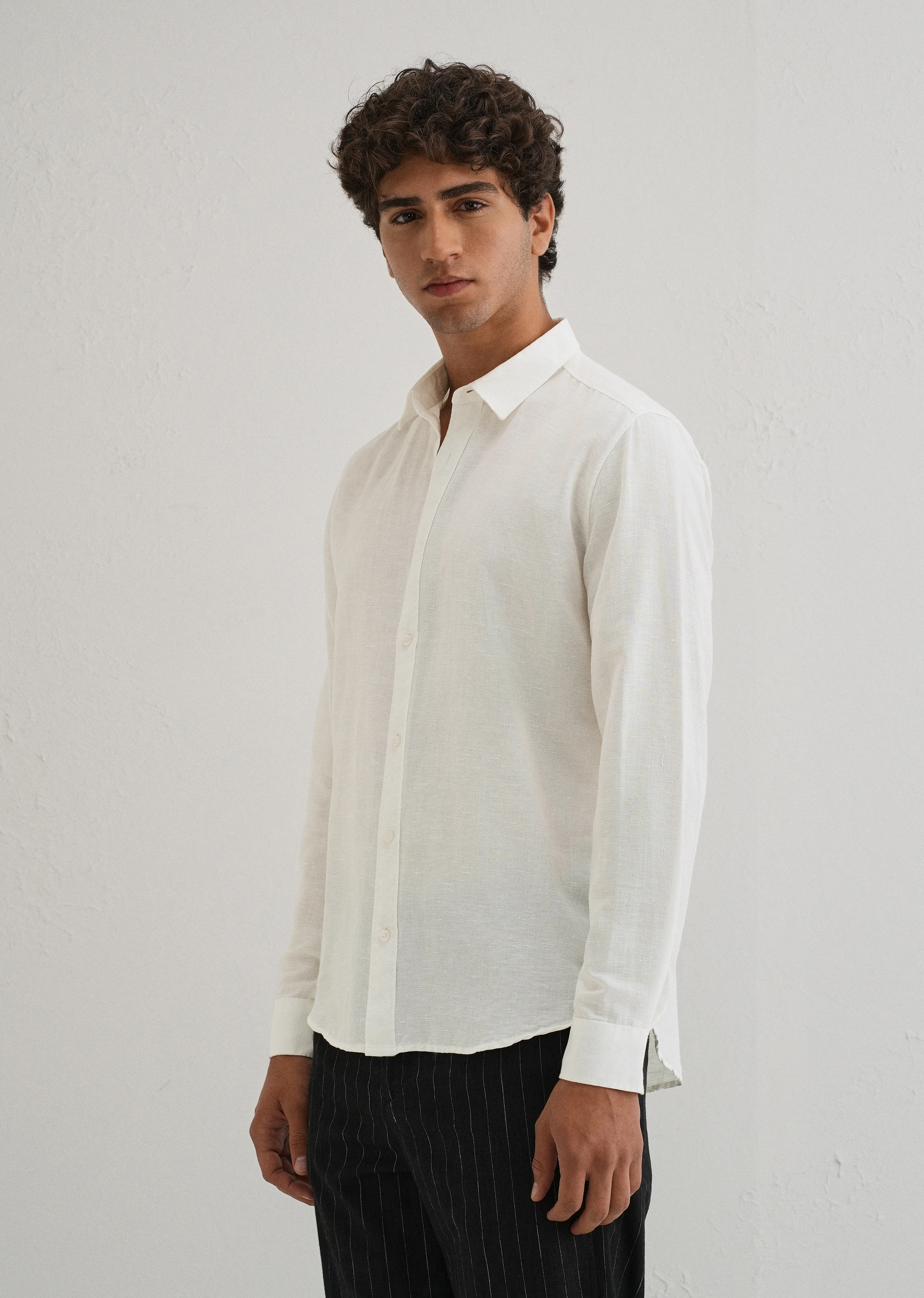 White Linen Shirt - Image 4