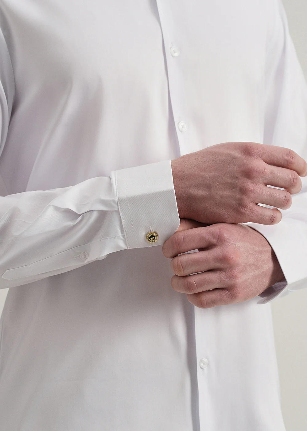 White Plain Stitchless Placket Shirt - Image 2