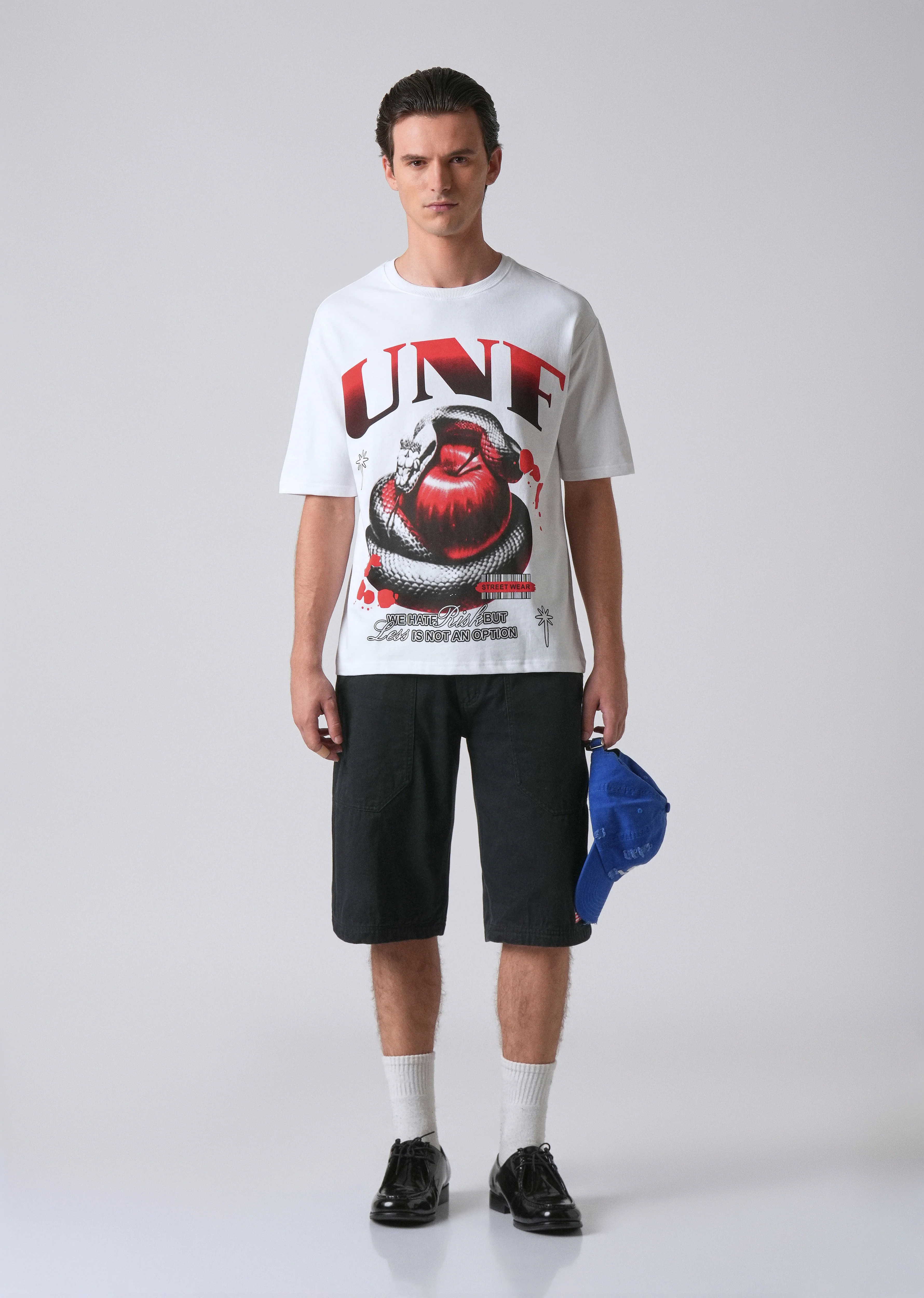 White Print Relaxed Fit T- shirt - Image 6