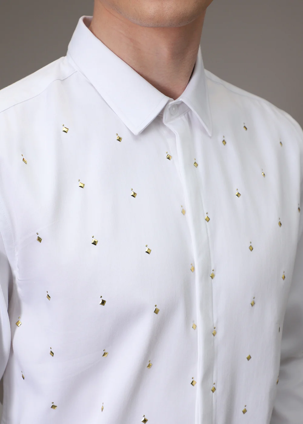 White Sparkler Designer Shirt - Image 2