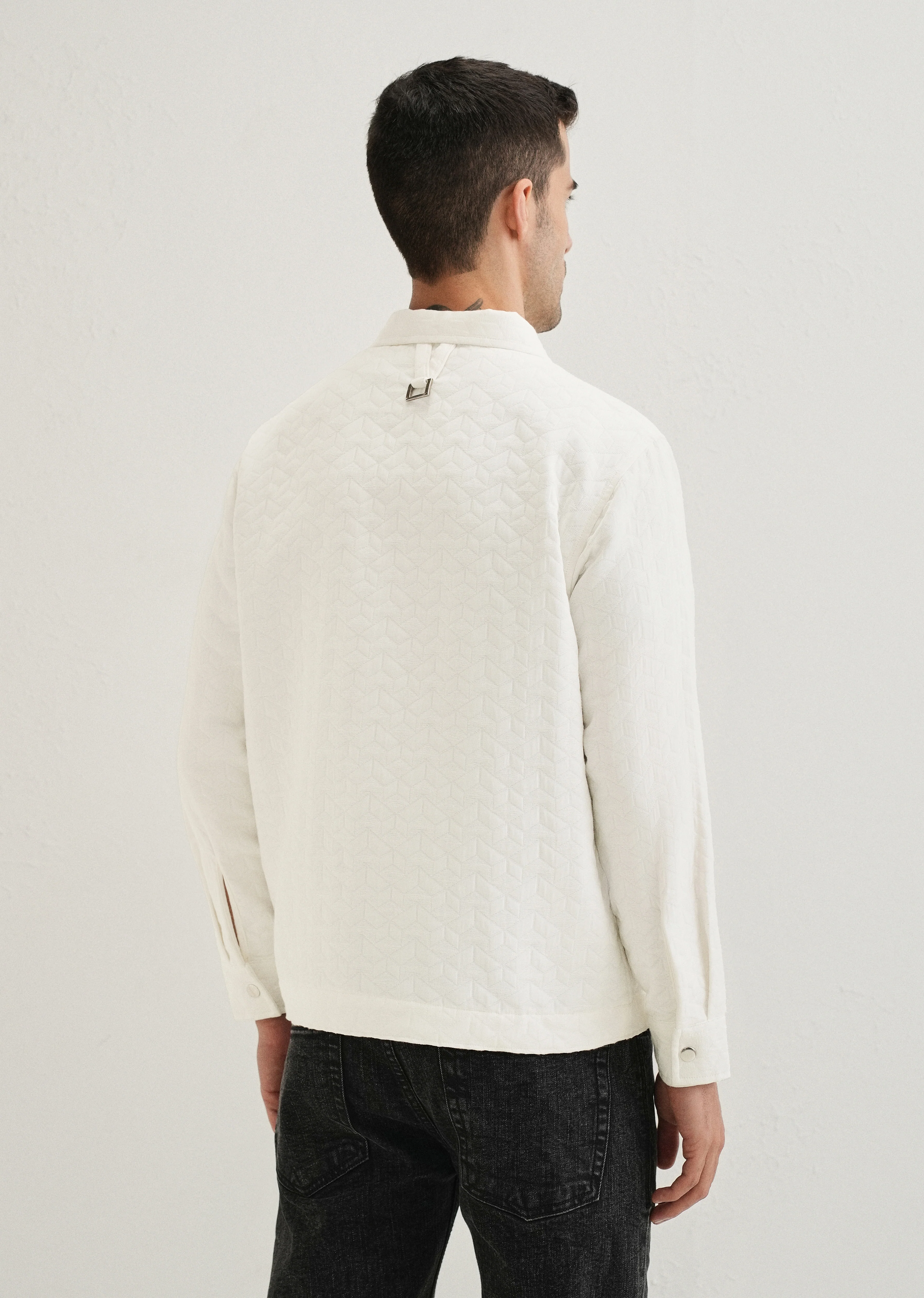 White Utility Shacket - Image 4
