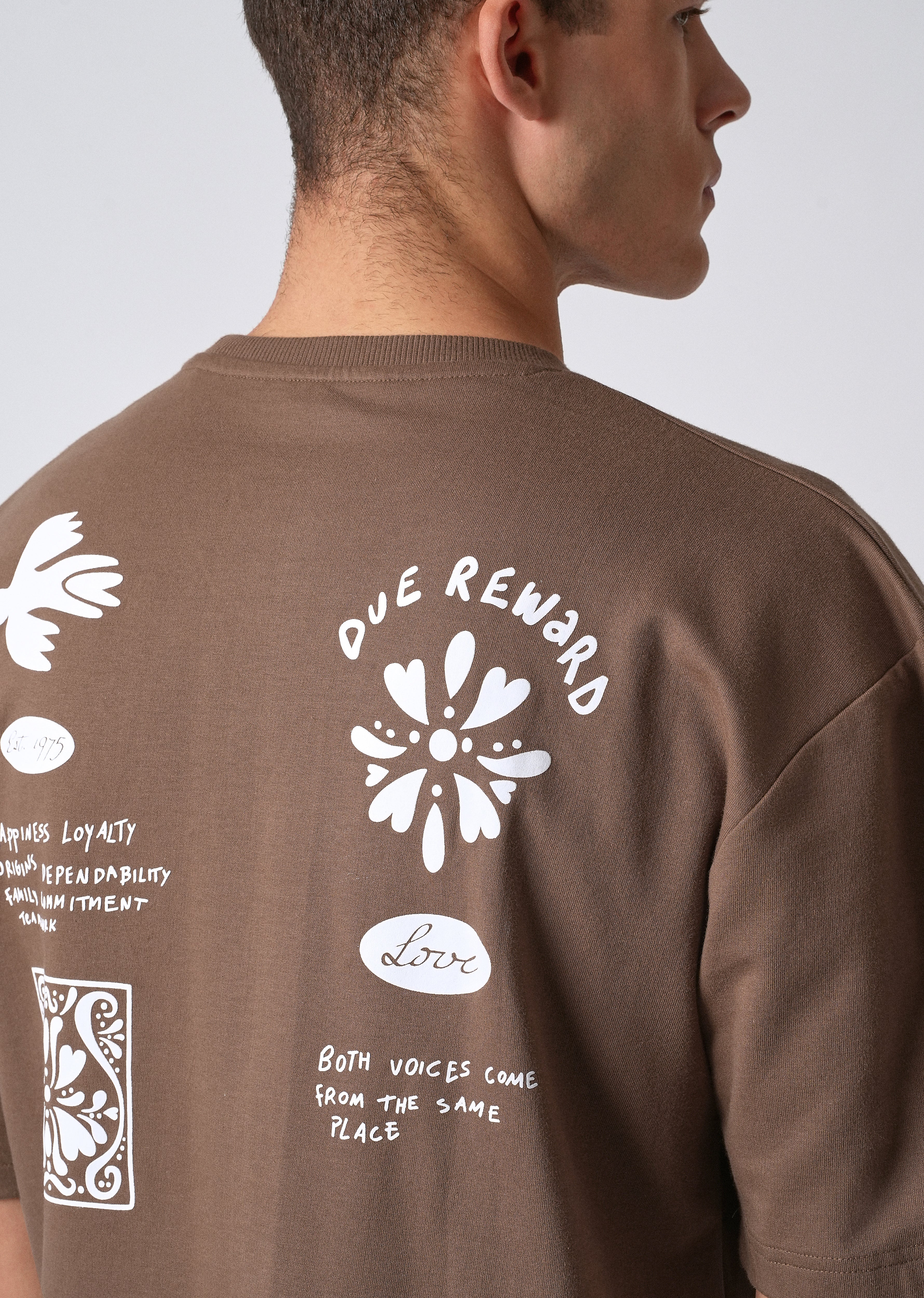 Wood Brown Oversized T-shirt - Image 2
