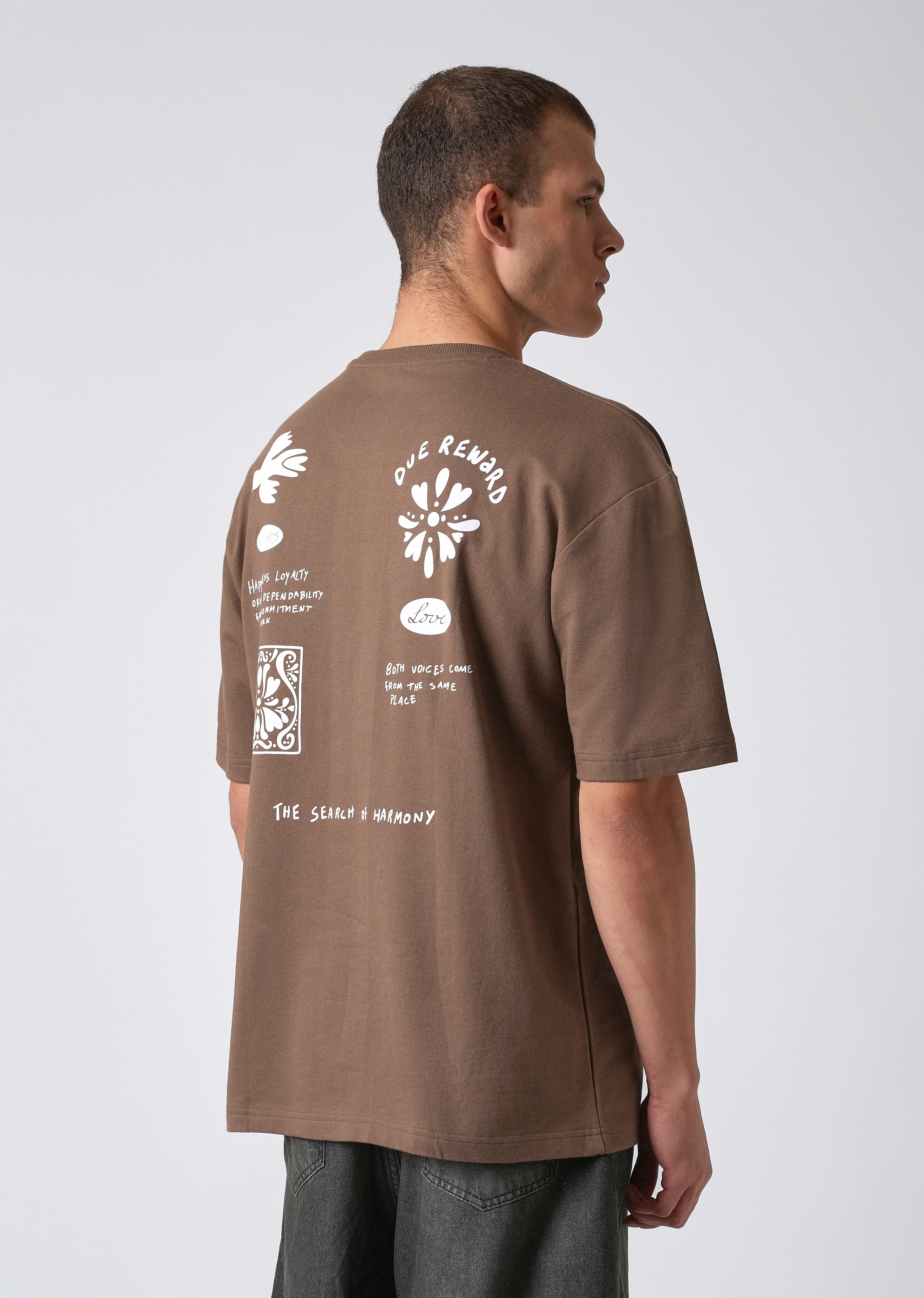 Wood Brown Oversized T-shirt - Image 5