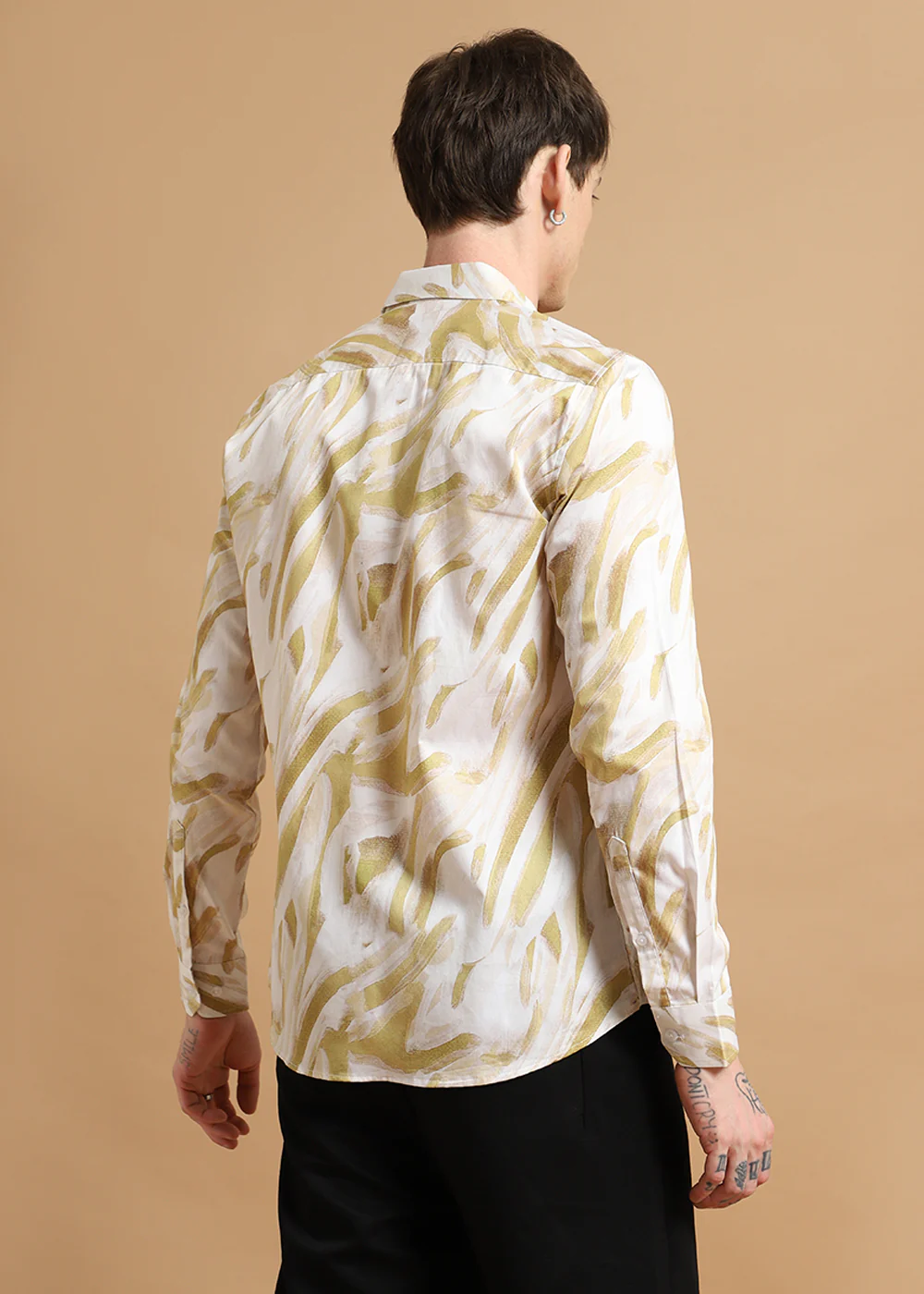 Yellow Marble Printed shirt - Image 5